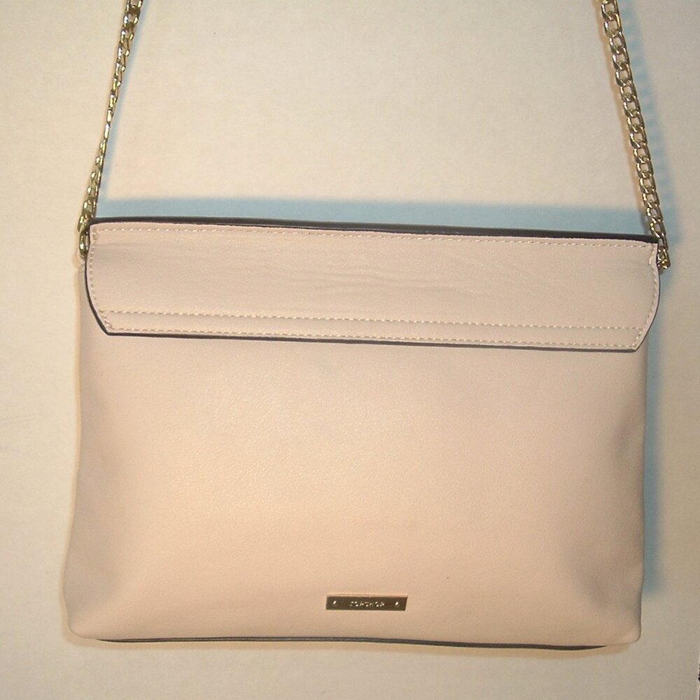 TOPSHOP Floral Embroidered Clutch Crossbody Gold Chain Handbag NR MINT - Picture 5 of 6